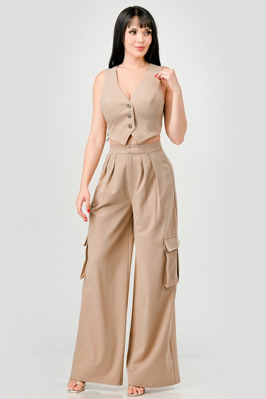 SET Cargo pant y chaleco