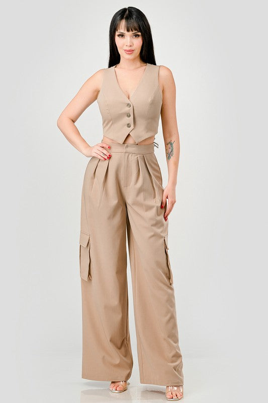 SET Cargo pant y chaleco