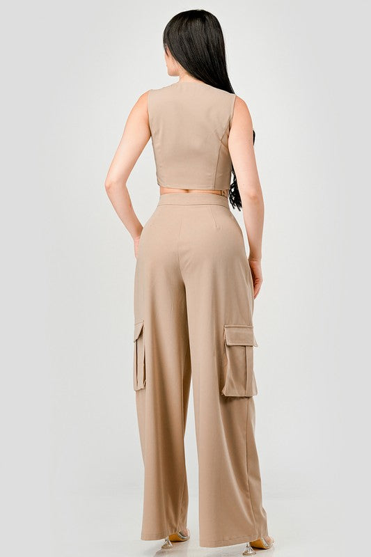 SET Cargo pant y chaleco