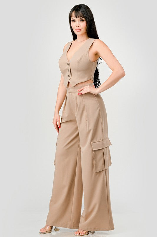 SET Cargo pant y chaleco