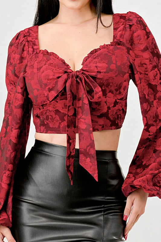 Crop Top rojo