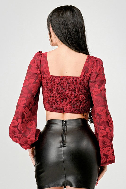Crop Top rojo