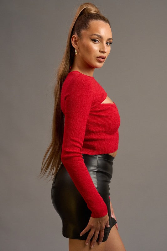 Crop Top rojo