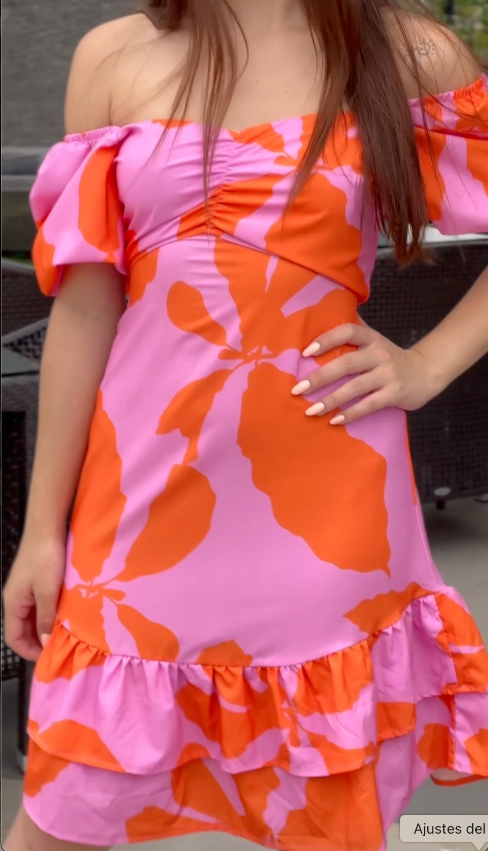 Vestido corto floral