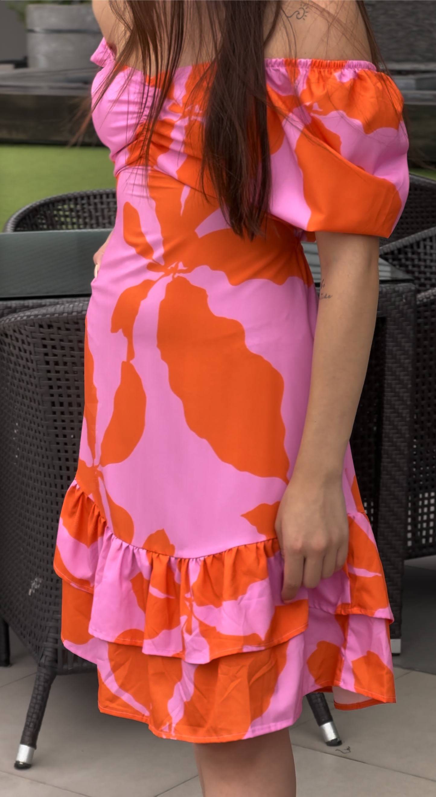 Vestido corto floral