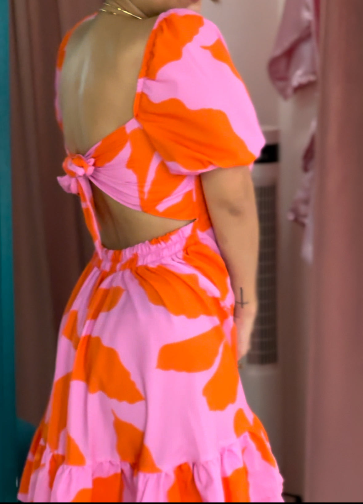 Vestido corto floral