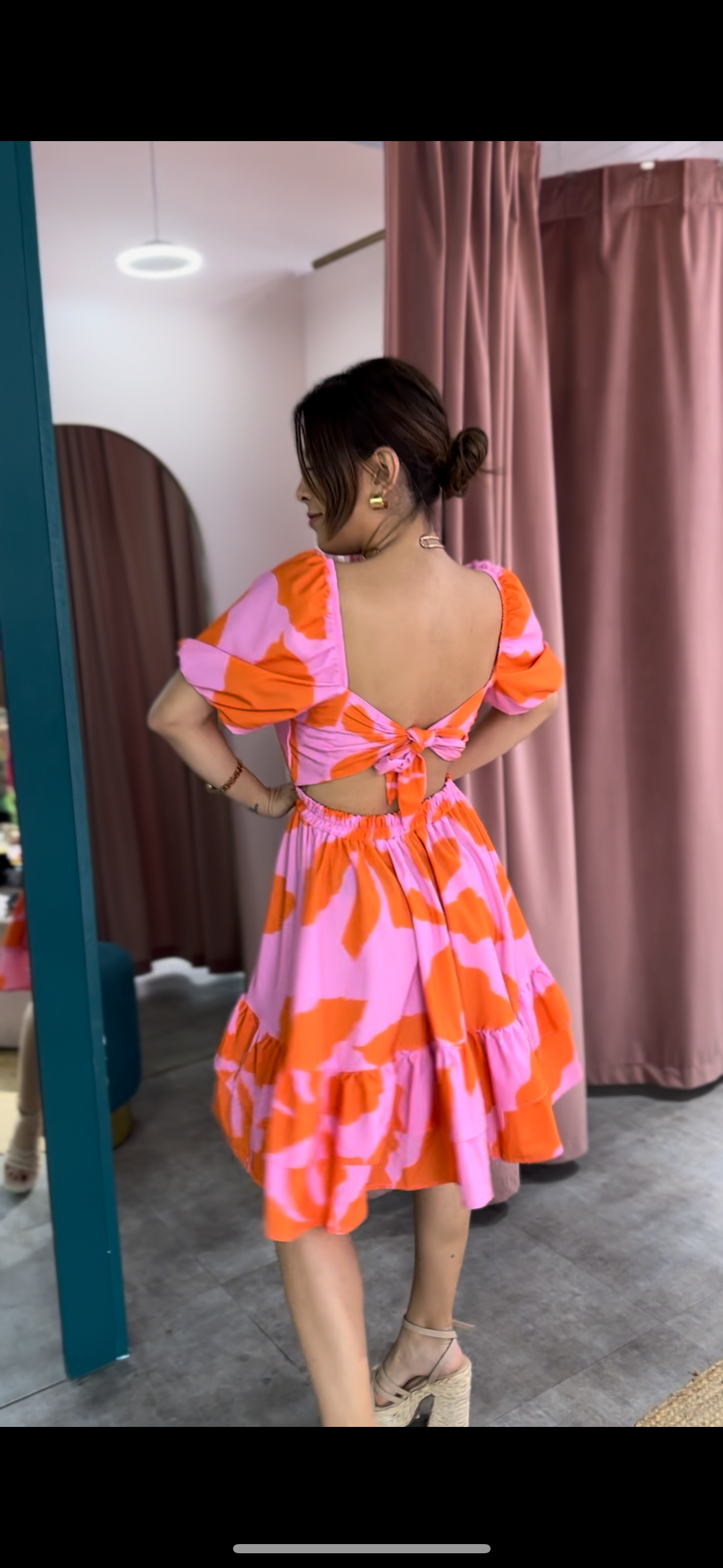 Vestido corto floral