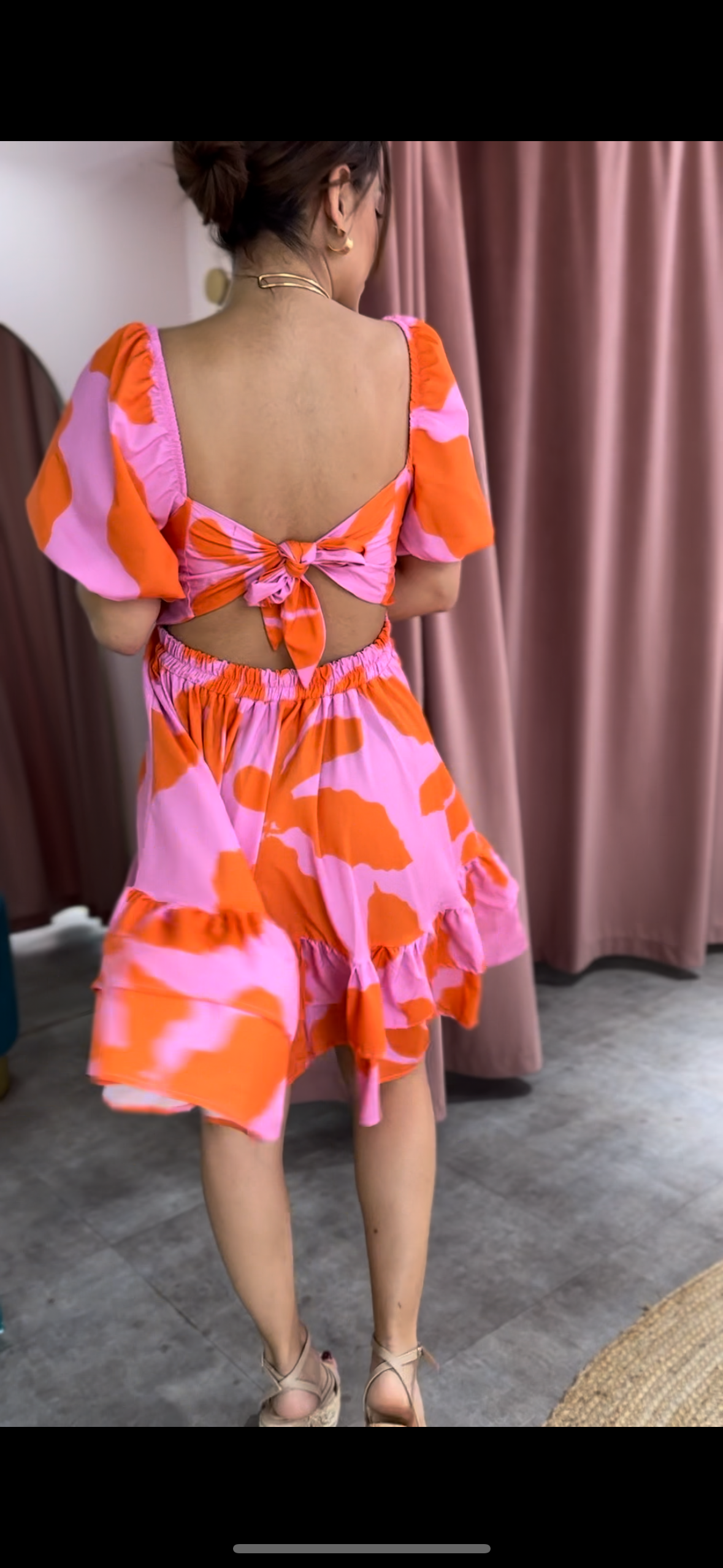 Vestido corto floral