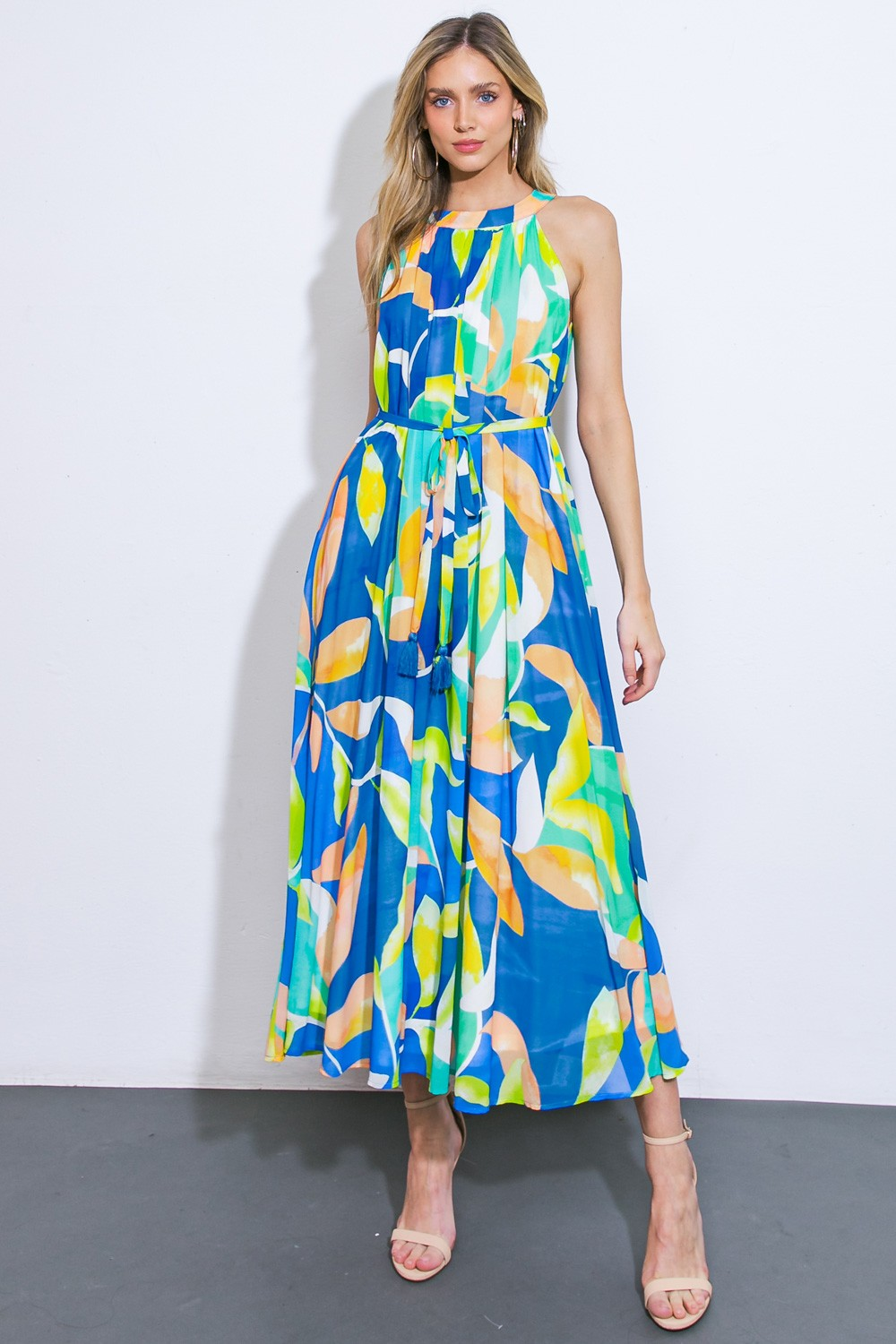 Vestido floral multicolor