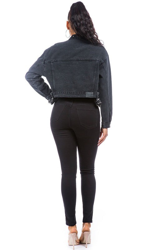 CHAQUETA DE MEZCLILLA