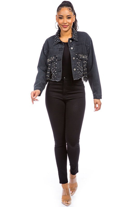 CHAQUETA DE MEZCLILLA