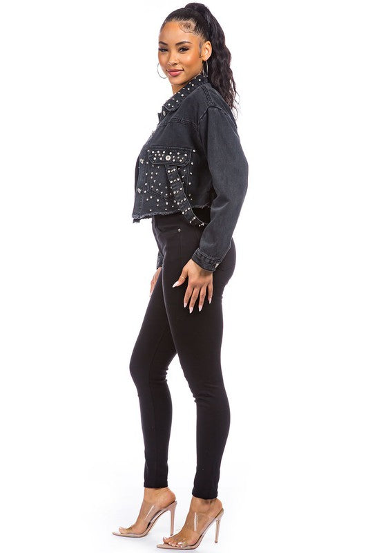 CHAQUETA DE MEZCLILLA