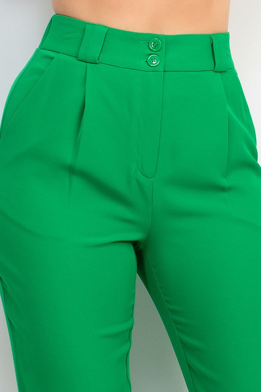 Pantalón de vestir verde