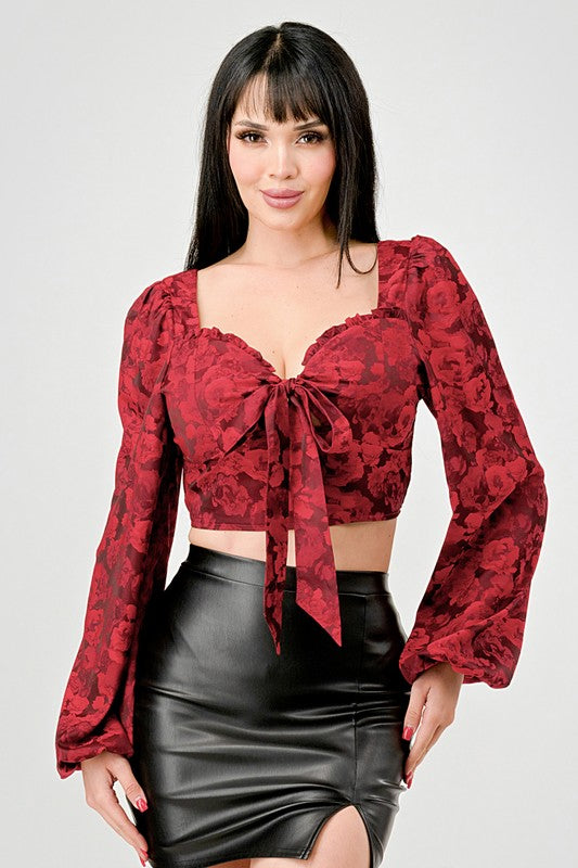 Crop Top rojo