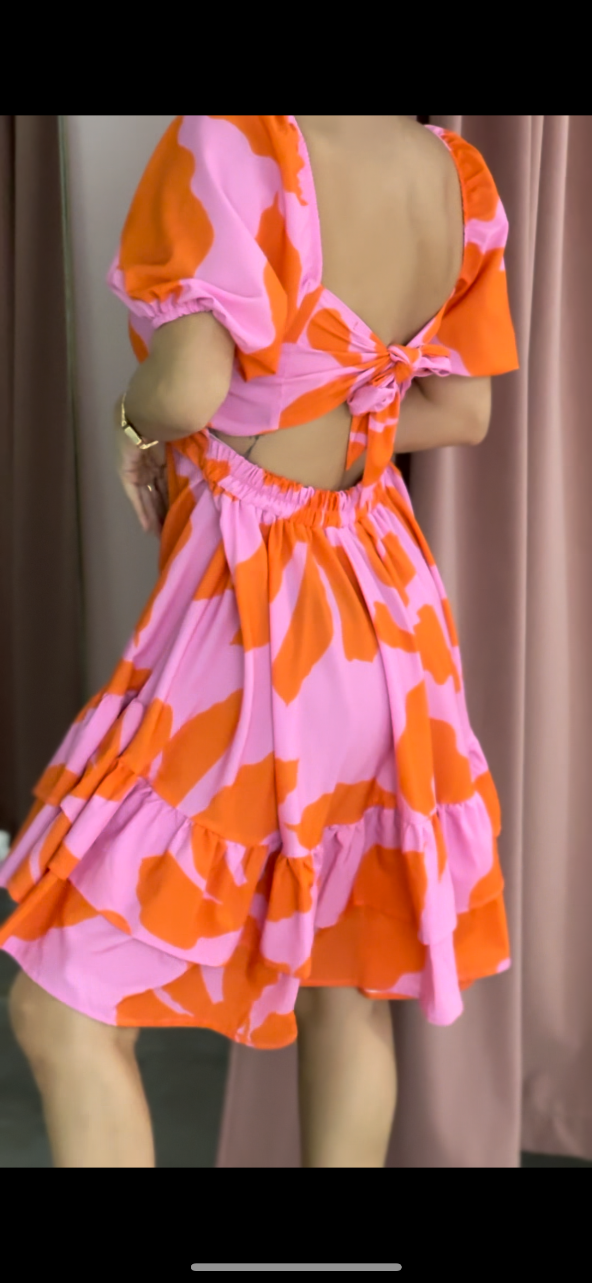 Vestido corto floral