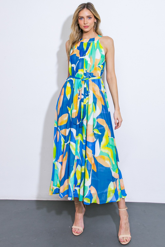 Vestido floral multicolor