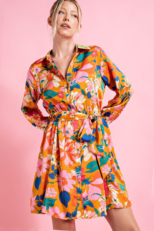 Vestido de Flores talla L